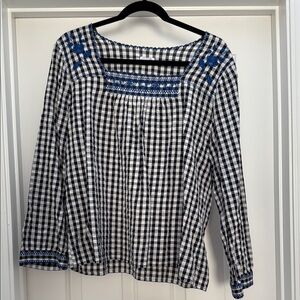 J. Crew Embroidered Top